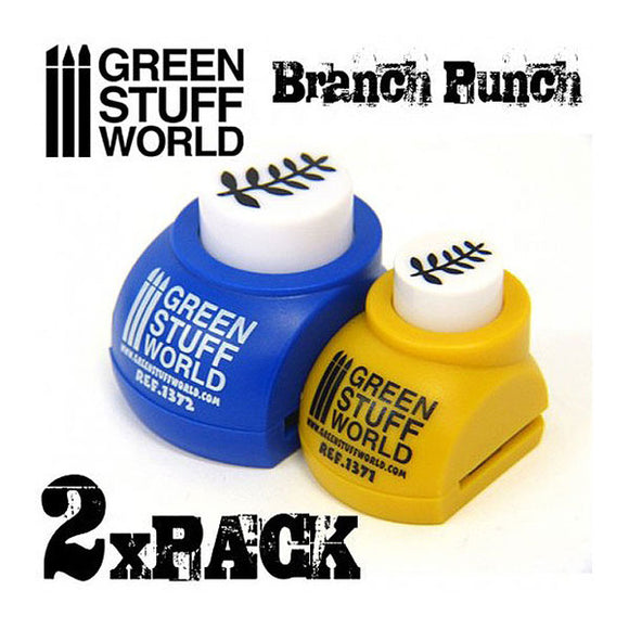 Tree branch punch (large and small) combo set [1:76 - 1:22] : Green Stuff World Tools GSW20