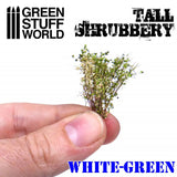 Diorama material Tall Shrubbery White Green : Green Stuff World Material Non-scale GSWD-9927