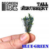 Diorama material Tall Shrubbery Blue Green : Green Stuff World Material Non-scale GSWD-9928