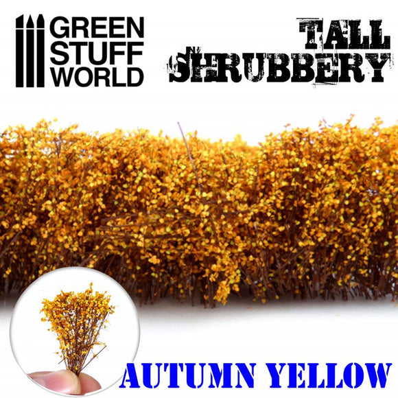 Diorama material Tall Shrubbery Autumn Yellow : Green Stuff World Material Non-scale GSWD-9931