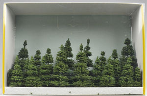 20 coniferous fir trees 3-9cm : Heki finished, non-scale 1795