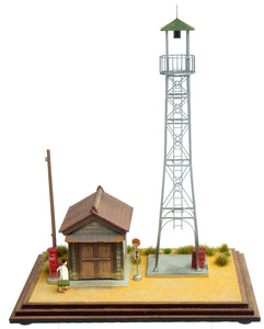 Fire Watchtower and Fire Fighting Warehouse: Toshio Ito, painted 1:80
