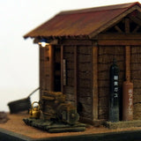 Storage shed beside the railway line: Toshio Ito, painted 1:87