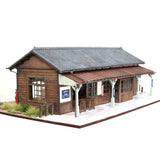 Edificio de estación estándar n. ° 1 "Sakagami": Takumi Diorama Craft House - Pintado 1:80