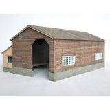 Jitetsu Wooden 2-Line Garage : Takumi Diorama Craft House - Finished product HO (1:80)