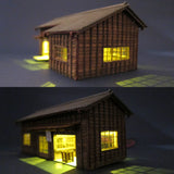 Wooden Local Station Series Type P "Yamada Station" : Takumi Diorama Craft House Finished product HO (1:80)