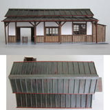 Wooden Local Station Series Type B [Ishibune Station] : Takumi Diorama Craft House Finished product set HO (1:80)