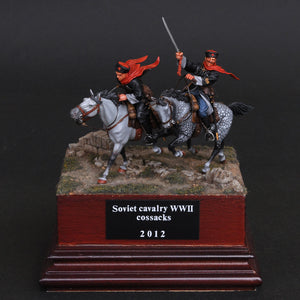 Cosaco de caballería ligera soviética Soldado de caballería cosaco: Caballero Asaki, pintado 1:35