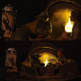 ENCOUNTER WITH YODA ON DAGOBAH Episode 5: The Empire Strikes Back - Painted - Non-scale