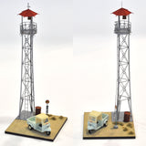 Three-legged fire lookout tower, red roof: Toshio Ito, painted 1:87