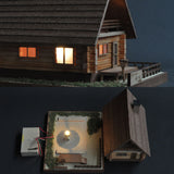 Log House - Mori no Ie : Toshio Ito - Painted - Not to scale