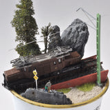 Cup Diorama B : Lion Model Sho Fujihira, painted, 1:150 size