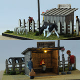 Farm and Bus Stop : Toshio Itoh Painted 1:80