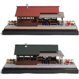 KAMI-KAMBAI Station (with tile roof) : Showa Romando diorama work 1:87 scale