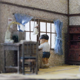 Petit scene - "I hope it's sunny... the day before Sports Day": Yukimasa Itoh, pre-painted 1:87