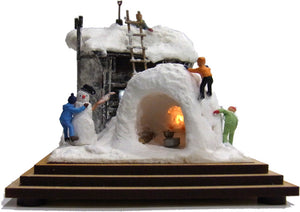 Petit Scene "Snowball Fight - From the North" : Yukimasa Itoh Pre-painted 1:87