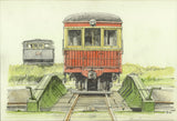Ilustración "Kaetsu Railway" : Trabajo de ilustración de Yoshiaki Nishimura