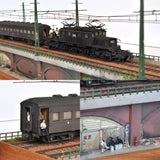 The Age of Crocodiles HO (HO) Layout Section with EF13 Wartime Type : Yoshiaki Nishimura Completed painted model 1:80