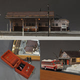 El misterioso tren de la línea Sanzan" (con vagones): obra de diorama de Yoshiaki Nishimura escala 1:80