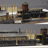 煤矿铁路机库”（有汽车）：Yoshiaki Nishimura 布局部分工作1:80比例