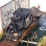 Coal scrap dumping site (included in the train) : Yoshiaki Nishimura, On30 layout section art work 1:48scale