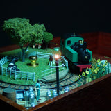 Layout small box 1 with steam locomotive : Yoshiaki Nishimura HO narrow work 1:80scale
