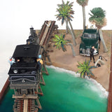 South Island (with a locomotive) : Yoshiaki Nishimura On30 layout section diorama work 1:48scale