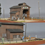 Wooden Single-track Locomotive with Diorama (Worker) Special Completed: Yoichi Miyashita Pre-painted 16.5mm Gauge HO (1:80)