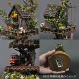 Tree House Line #1 "Red Train and Brown Tree House" : Yoshiaki Ishikawa - pintado tamaño 1:150