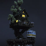 树屋线#2“黄色火车和绿色树屋”：Yoshiaki Ishikawa - 涂漆 1:150 尺寸