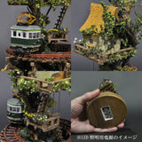 树屋线#3“绿色火车和黄色树屋”：Yoshiaki Ishikawa - 涂漆 1:150 尺寸