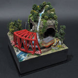 转盘线#3 - 红桥和露营地：Yoshiaki Ishikawa，彩绘，1:150 尺寸