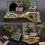 Mini Mini Layout #2 "Estación rural y granja": Yoshiaki Ishikawa, pintado, tamaño 1:150