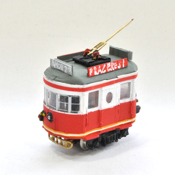 Self-propelled miniature train with built-in battery <Red> Pole Specifications: Yoshiaki Ishikawa Finished product N (1:150)