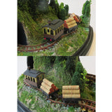Daiso Case Layout #7 "Mini Forest Railway" : Yoshiaki Ishikawa - painted 1:150 size