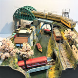 Kanda River and Train 1 : Yoshiaki Ishikawa - painted 1:150 scale