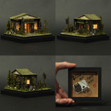 90mm cube miniature "Garden Ryotei Hyakudai" : Taro, painted, Non-scale