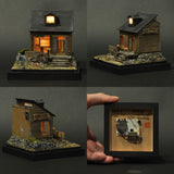 90mm cube miniature "Steakhouse RawHide" : Taro - painted, Non-scale