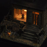 90mm cube miniature "Steakhouse RawHide" : Taro - painted, Non-scale