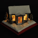 90 毫米立方体微型“圣诞老人之家”：芋头 - 彩绘，无比例