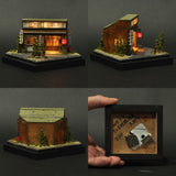 90mm cube miniature "Satsuma Jidori Yakuya" : Taro - painted, Non-scale