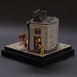 90mm cube miniature "JAZZ BAR 3" : Taro - painted, Non-scale