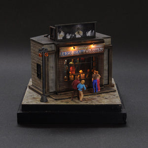 90mm cube miniature "JAZZ BAR 3" : Taro - painted, Non-scale