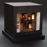 90mm cube miniature "Yumebei Yokocho 1" : Taro painted, Non-scale
