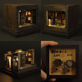 90mm cube miniature "Yumebei Yokocho 4" : Taro painted, Non-scale