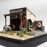 90mm cube miniature "WESTERN BAR 1" : Taro - painted, Non-scale