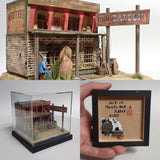 90mm cube miniature "WESTERN BAR 2" : Taro - painted, Non-scale