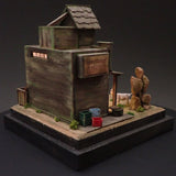 90mm cube miniature "WESTERN BAR 6" : Taro - painted, Non-scale