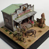 90mm cube miniature "WESTERN BAR 7" : Taro - painted, Non-scale