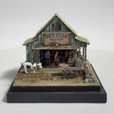 90mm cube miniature "WESTERN BAR 8" : Taro - painted, Non-scale